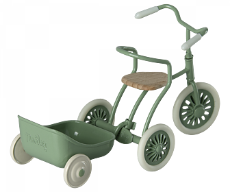 Maileg - Tricycle hanger Mouse, green