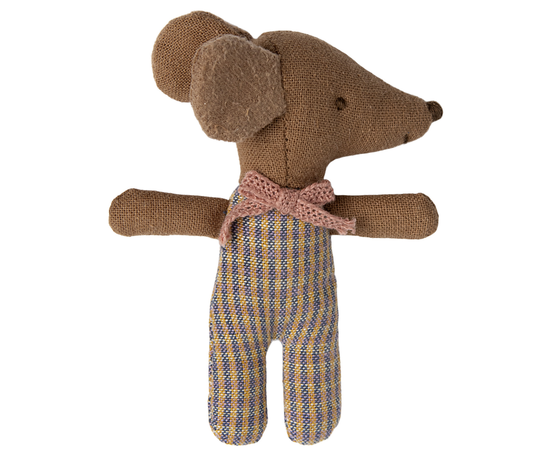 Maileg - Sleepy/wakey babymus i tändsticksask, Rose rutig - 7