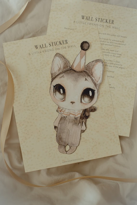 Mrs Mighetto - Wall sticker Dear Meow - 4