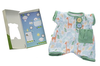 Rubens Baby - Pocket friends green pyjamas