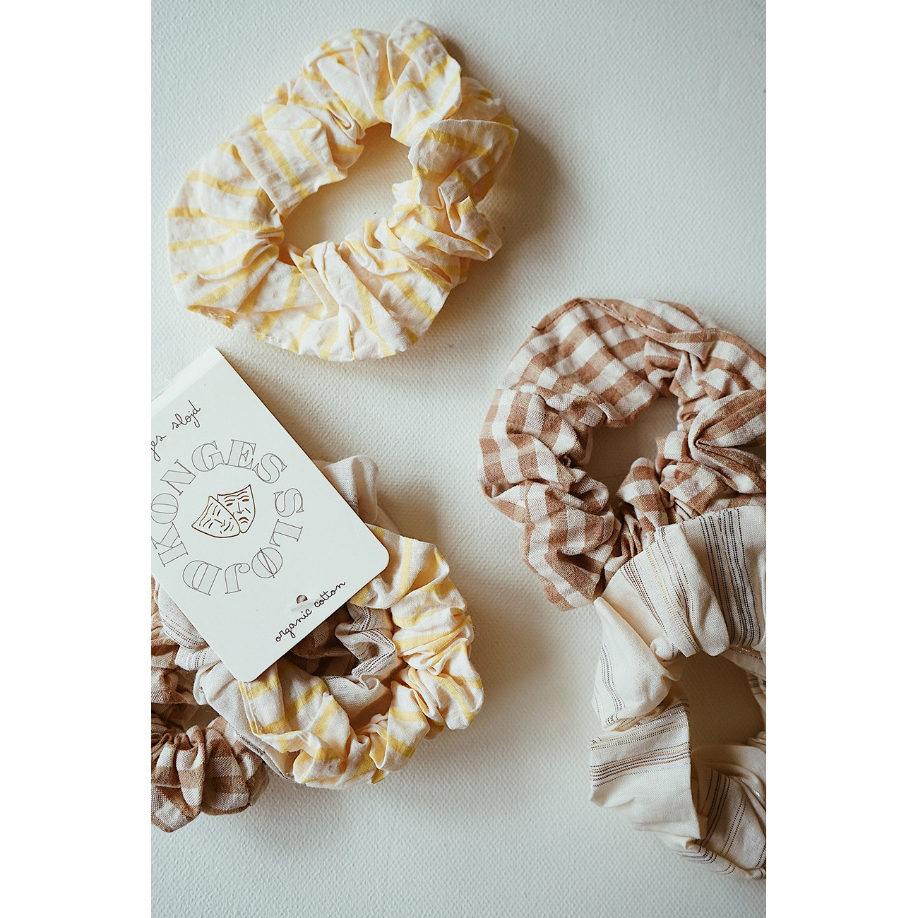 Konges slöjd - 3-pack Scrunchies Small Lemonade - 2