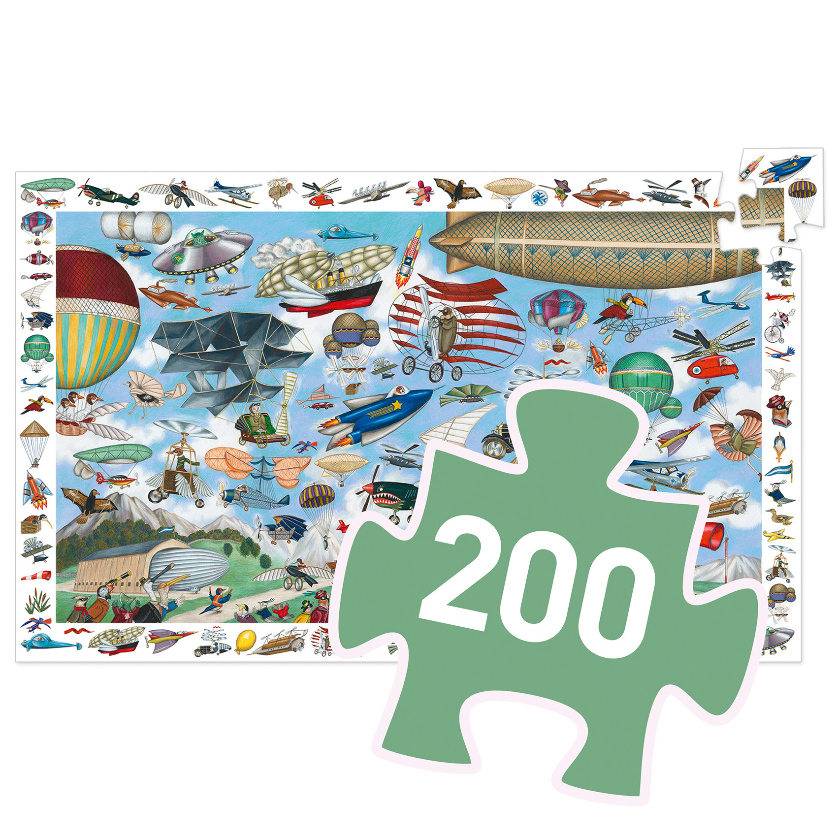 Djeco - Aero Club, puzzle, 200 pcs - FSC MIX - 4