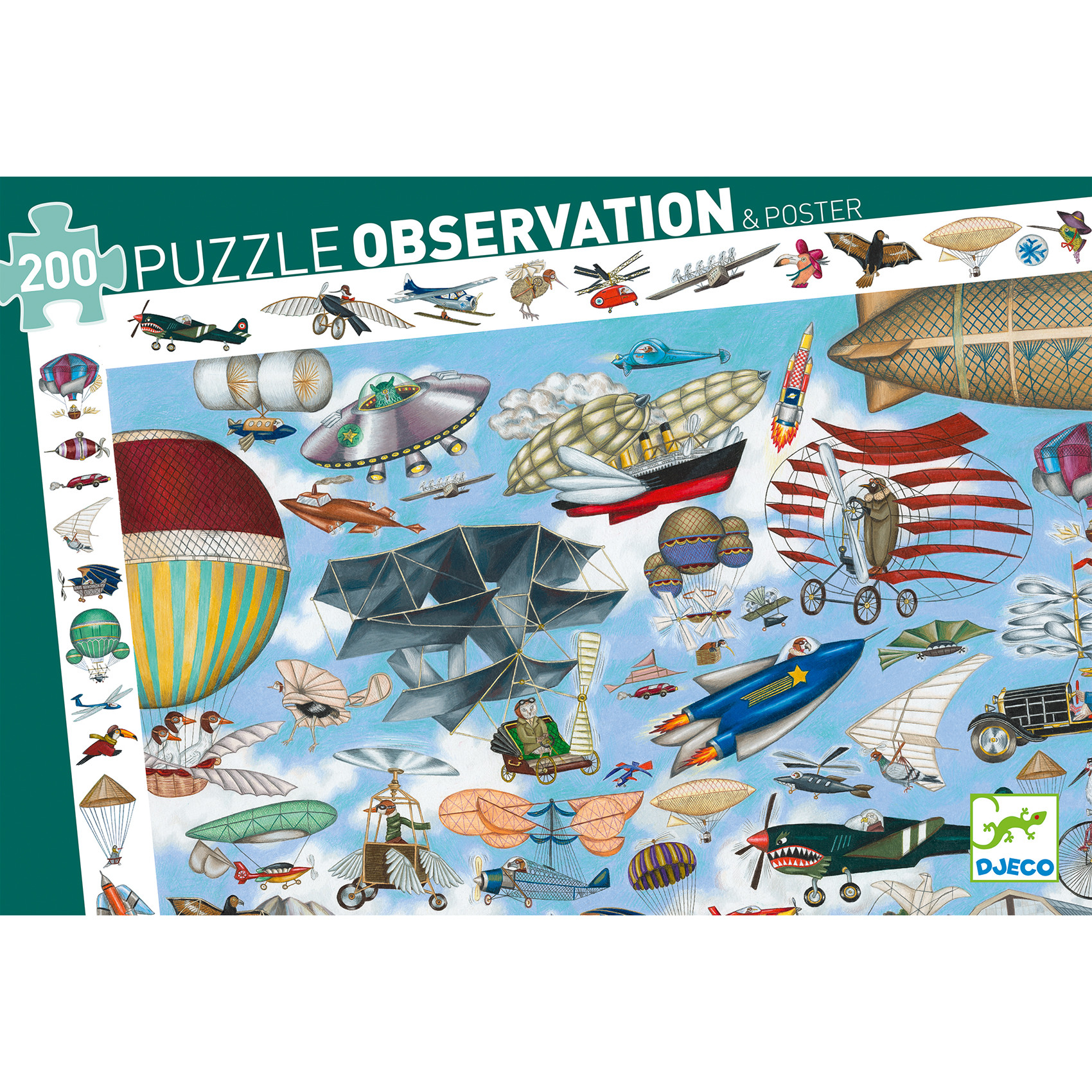 Djeco - Aero Club, puzzle, 200 pcs - FSC MIX - 5
