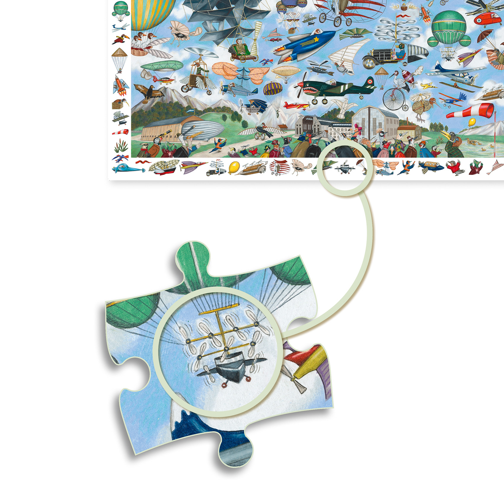 Djeco - Aero Club, puzzle, 200 pcs - FSC MIX - 3