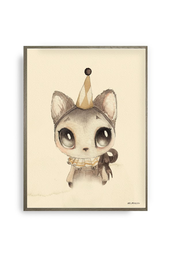 Mrs Mighetto - Poster, Dear Meow 30x40 cm - 3