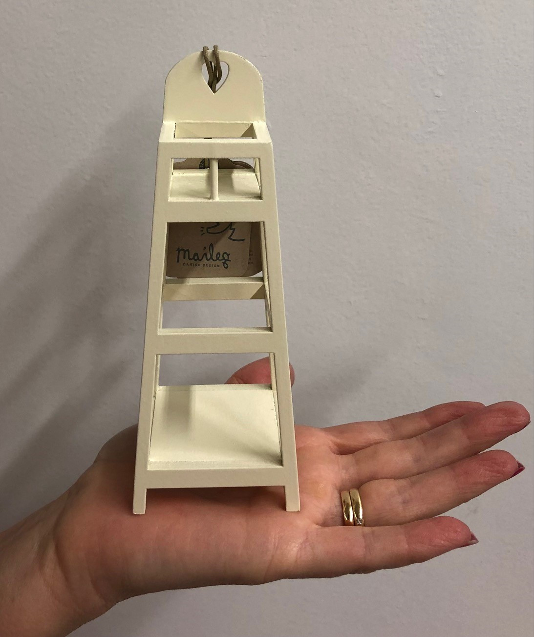 Maileg - High chair, MY white - 2