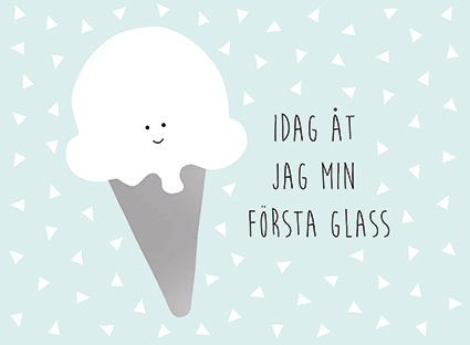 Jabadabado -Milestone card blå - 3