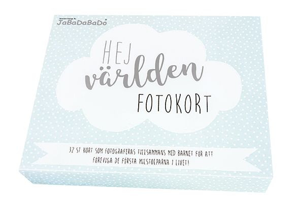 Jabadabado -Milestone card blå