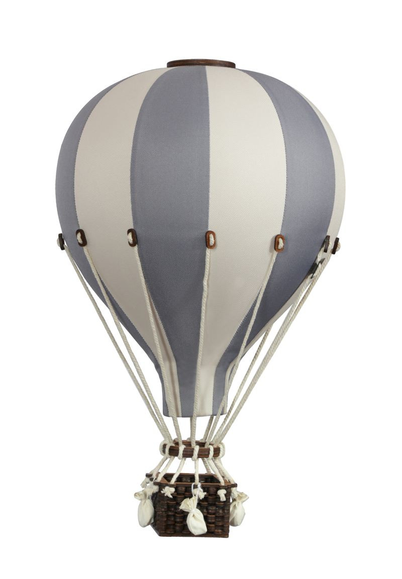 Super Balloon - Luftballong Large, Gräddvit/Mörk grå