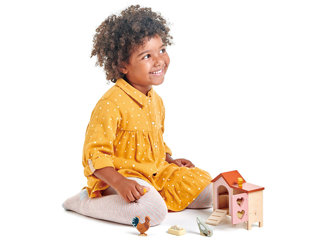 Tender Leaf Toys -  Dockhusdjur höns och hönshus - 2