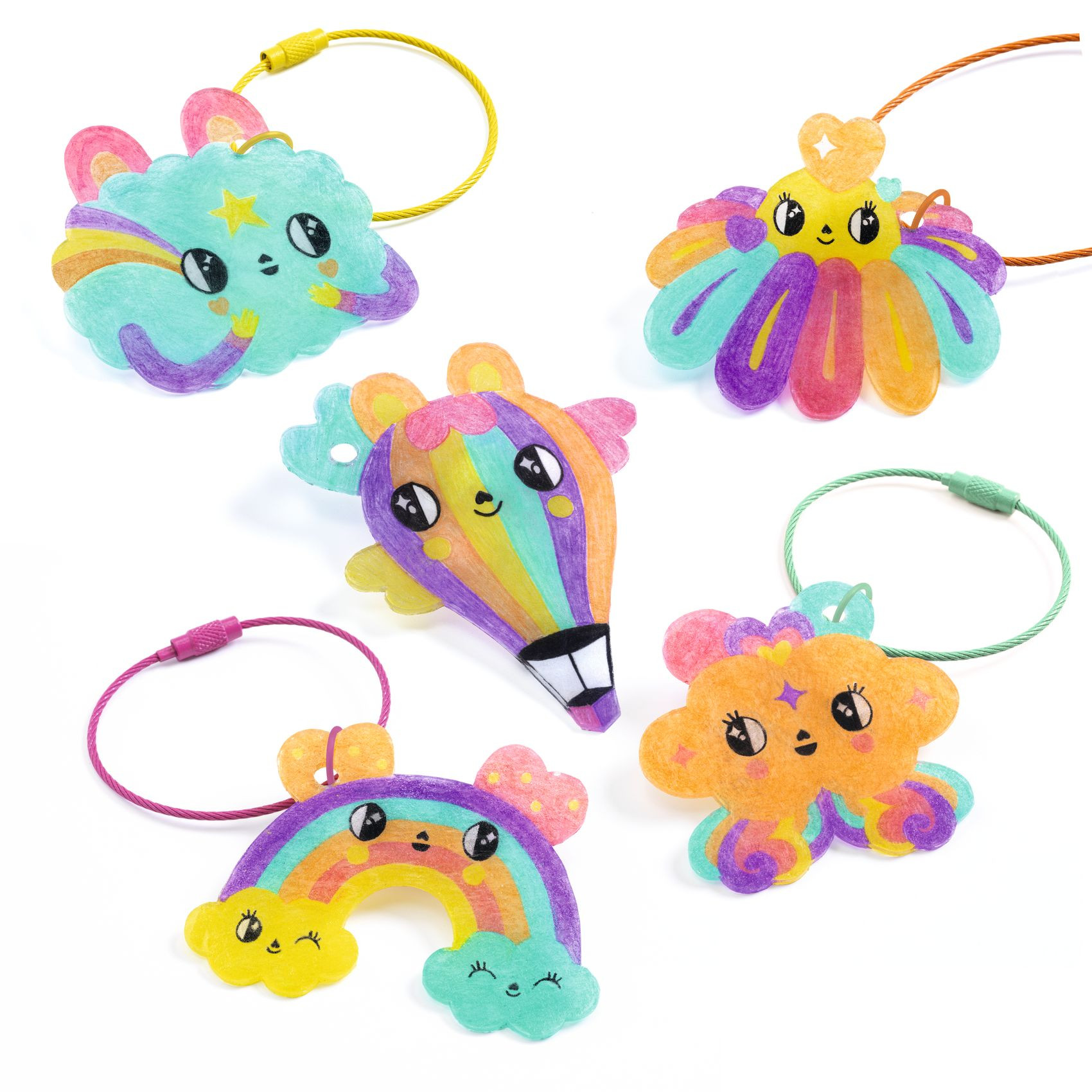 Djeco - Artistic Plastic - Kawaii Keyring - 3