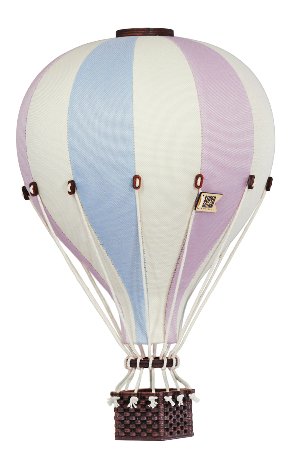 Super Balloon - Luftballong Small gräddvit/ljusblå/rosa