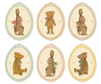 Maileg - Gift tags, Bunnies and Teddies