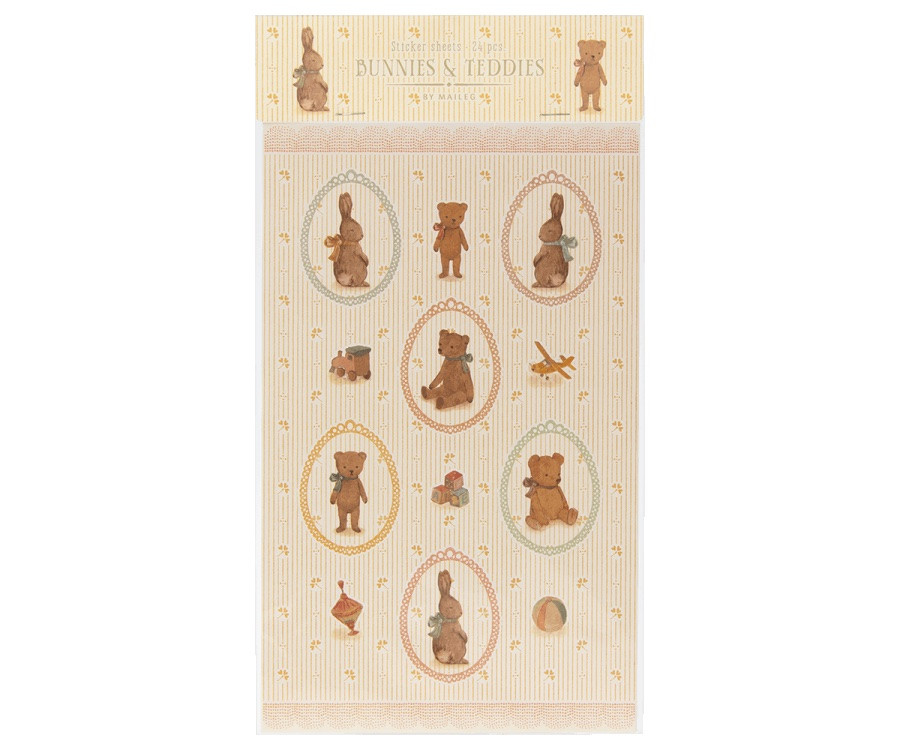 Maileg - Klistermärken, Bunnies and Teddies