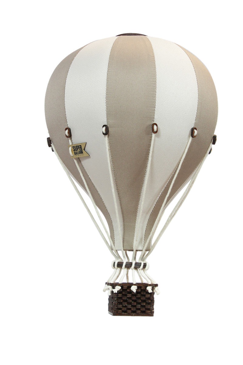 Super Balloon - Luftballong Medium beige/gräddvit