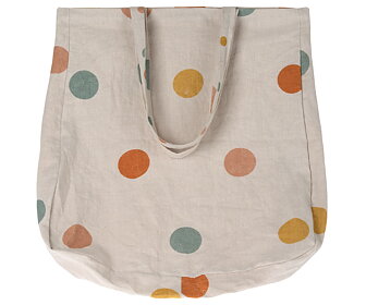 Maileg - Tygväska, Multi dots Large