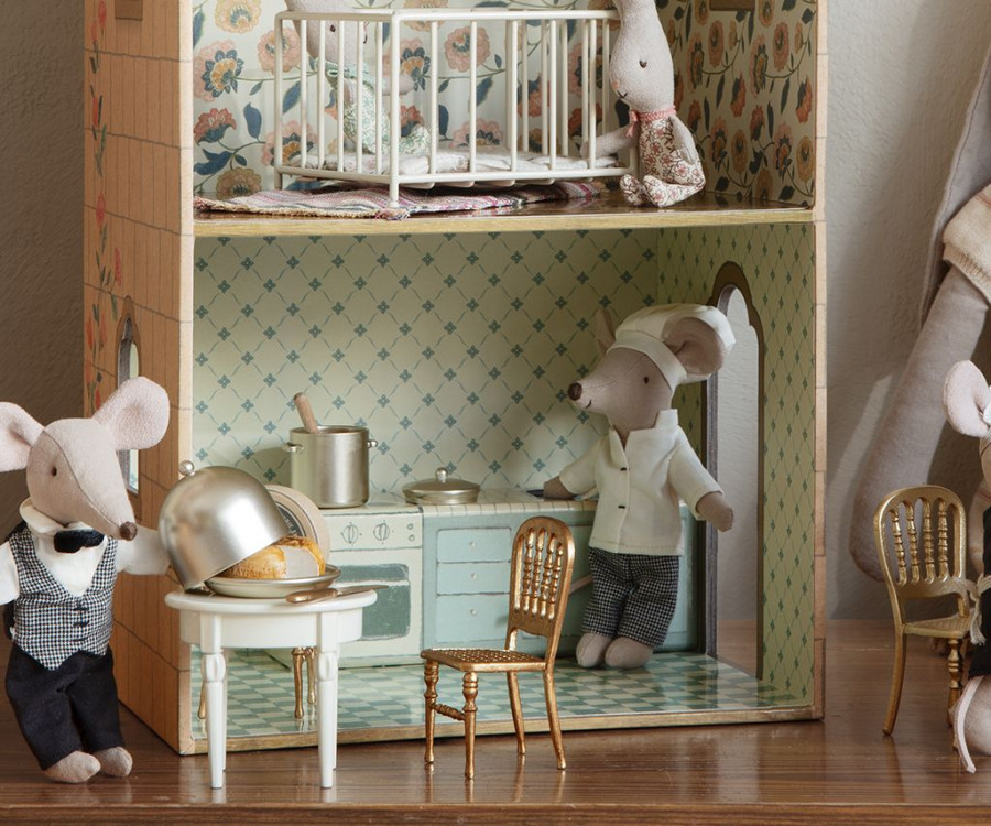 Maileg - Chef mouse w. soup pot and spoon - 3