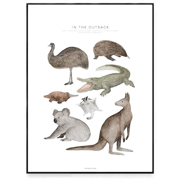 Fashionell - Poster, In the Outback 50x70cm - 2