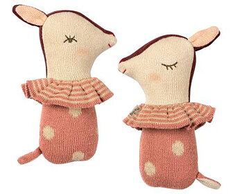 Maileg - Bambi rattle Rose