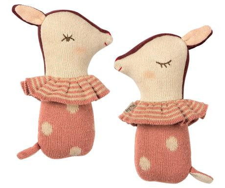 Maileg - Bambi rattle Rose