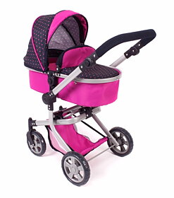Bayer chic -  Dockvagn Kombi Mika Pink/blue