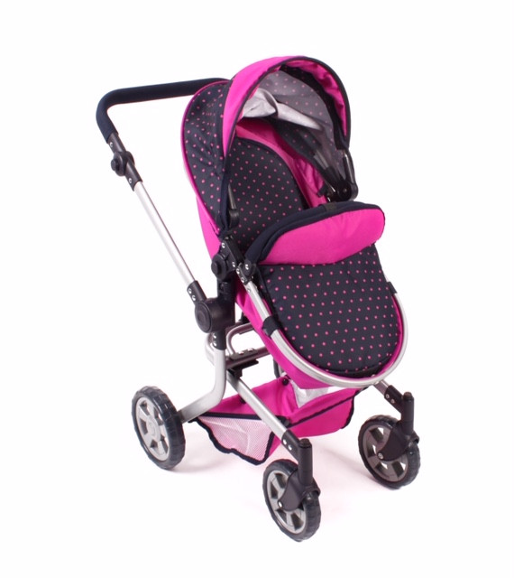 Bayer chic -  Dockvagn Kombi Mika Pink/blue - 4