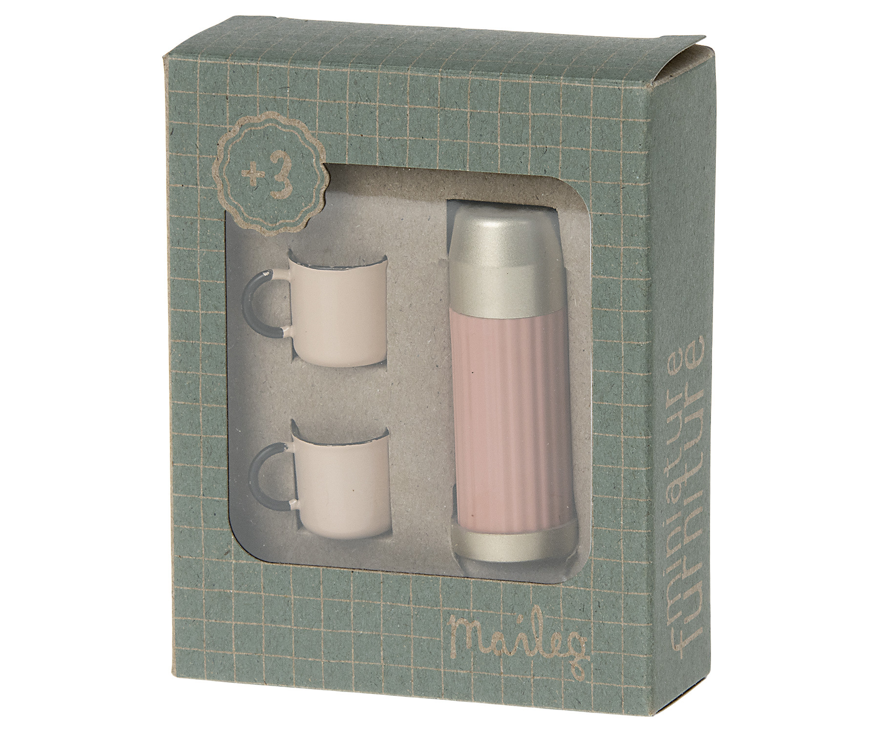 Maileg - Miniatyr Termosset, rosa