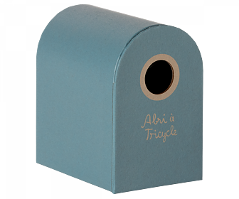 Maileg - Abri à tricycle, Mouse - Petrol blue