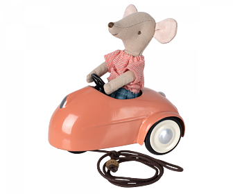 Maileg - Mouse car - Coral