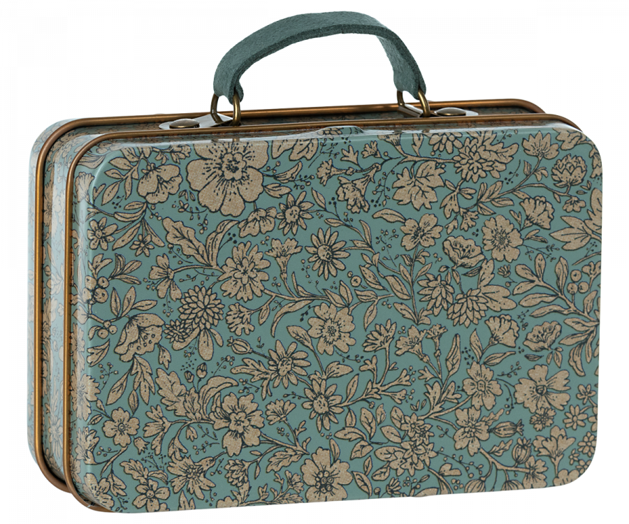 Maileg - Small suitcase, Blossom Blue