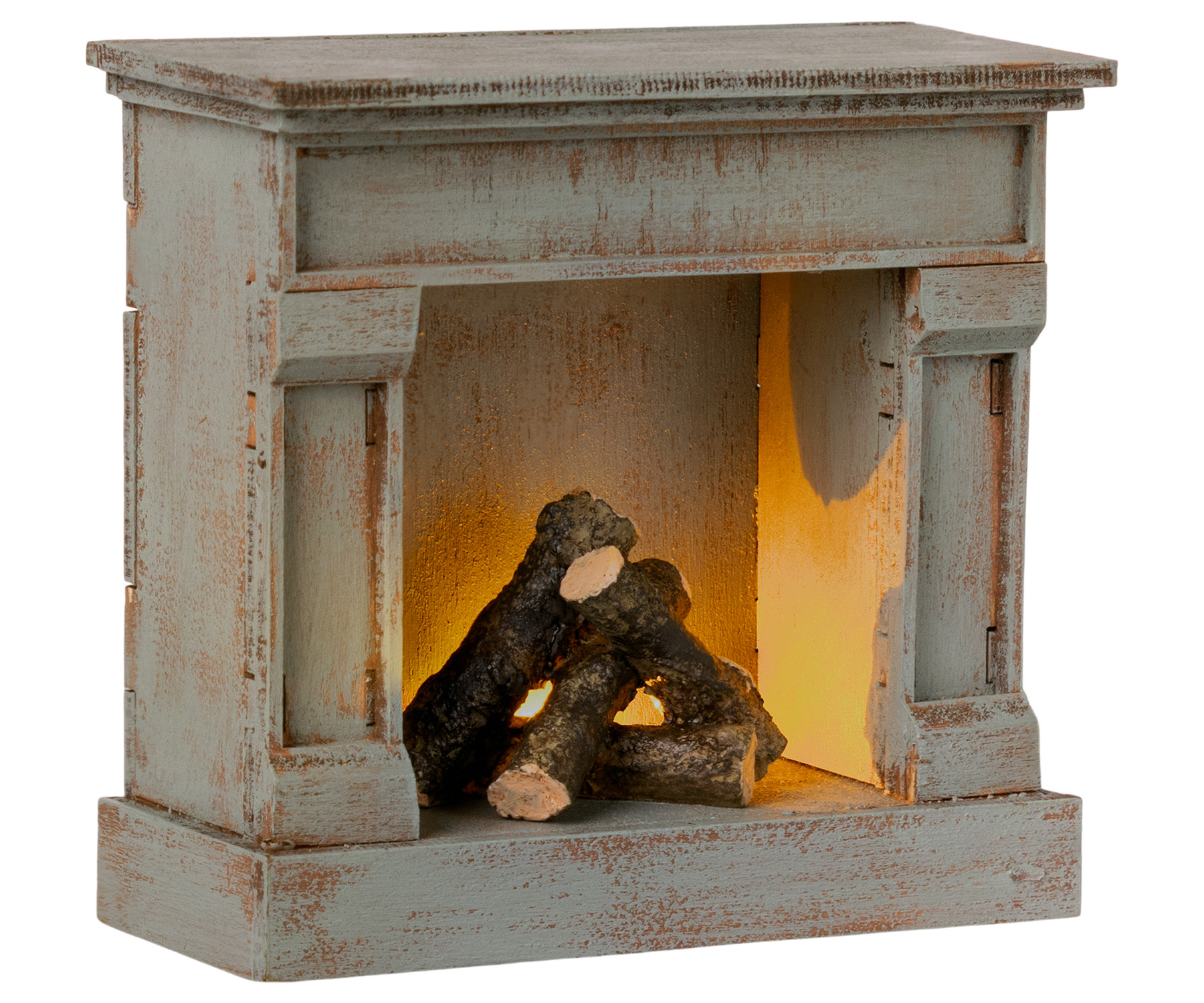 Maileg - Miniature fireplace, vintage blue
