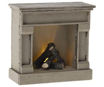 Maileg - Miniature fireplace, off white