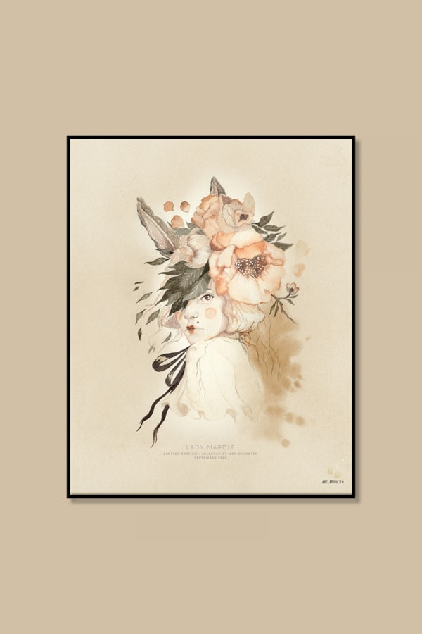 Mrs Mighetto - Poster, Lady Marble 40x50 cm - 2