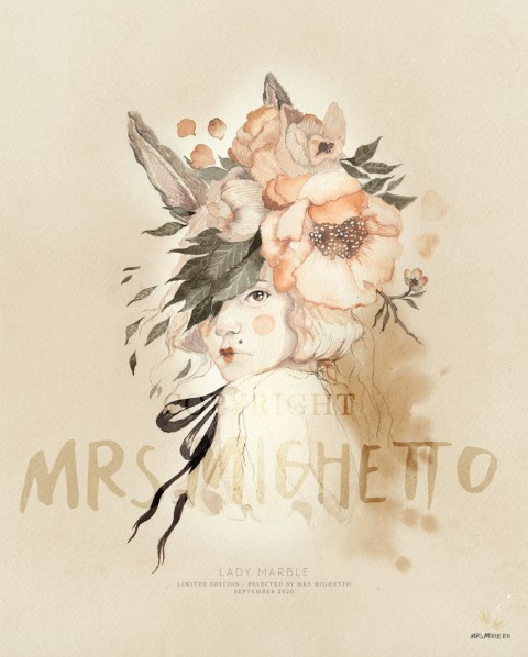Mrs Mighetto - Poster, Lady Marble 40x50 cm
