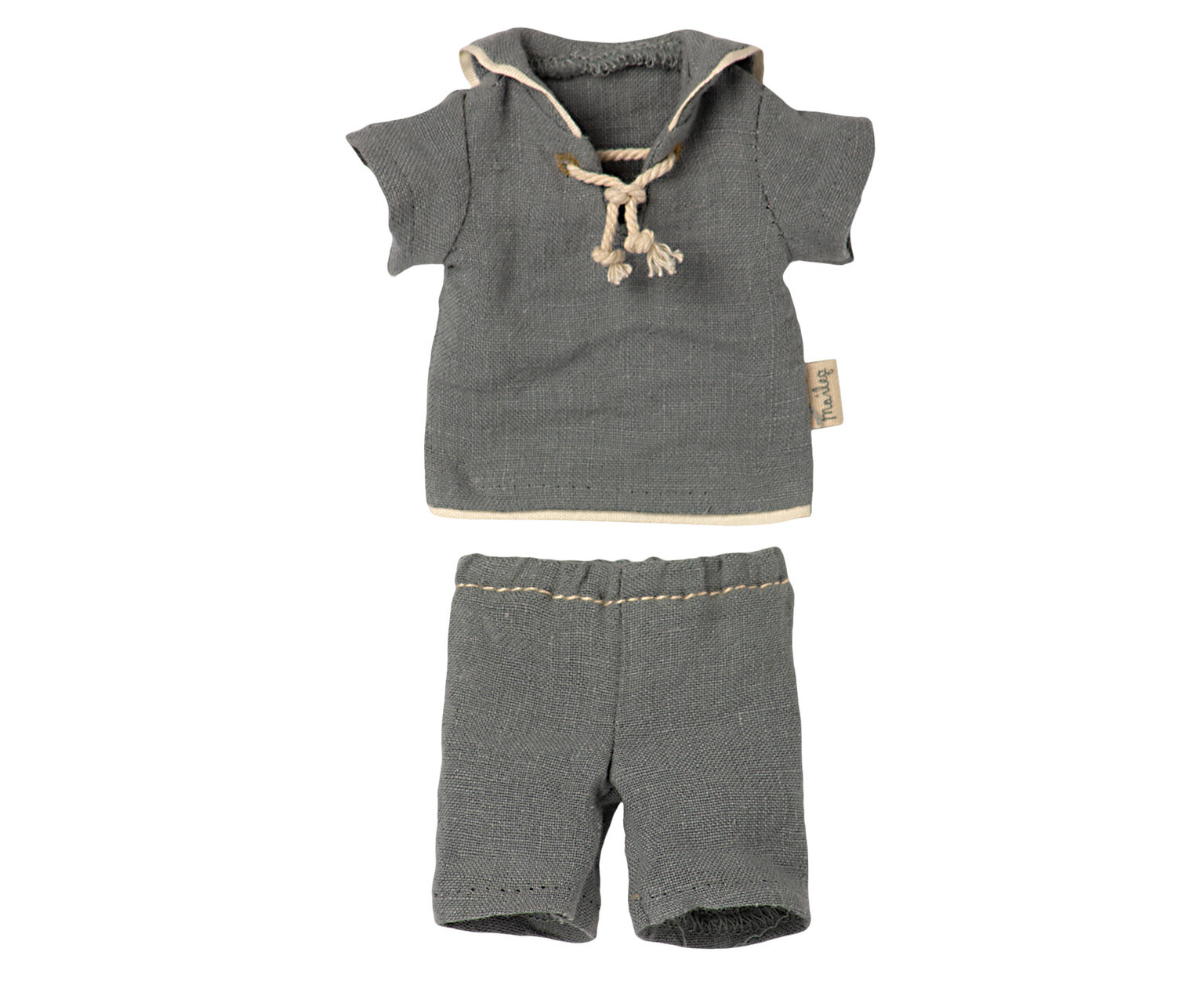 Maileg - Rabbit size 1, Sailor dusty blue - 3