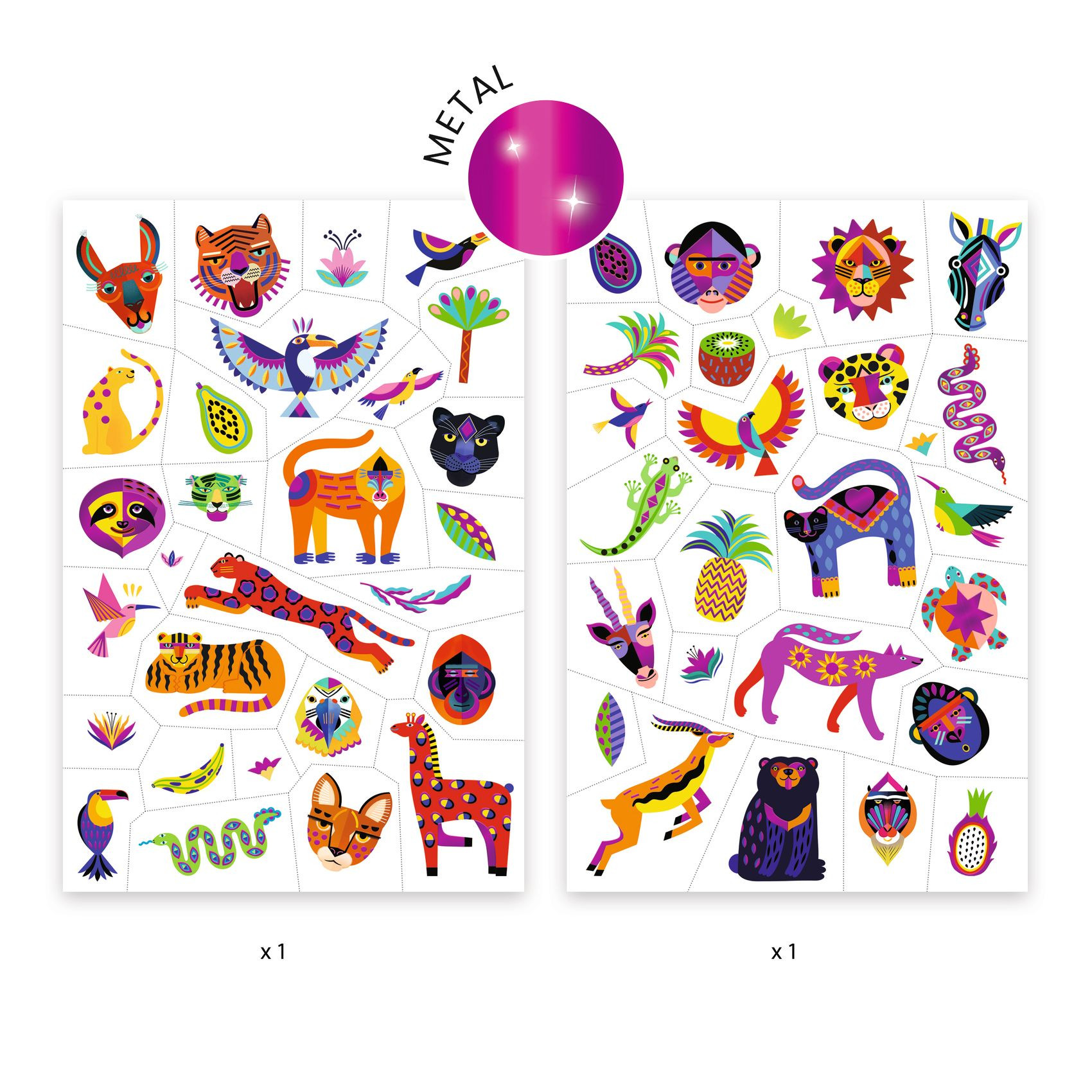 Djeco - Tattoo, Wild Beauty - 3