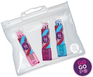 Keycraft - GoGoPo Lipstick Eraser 3pk - 2
