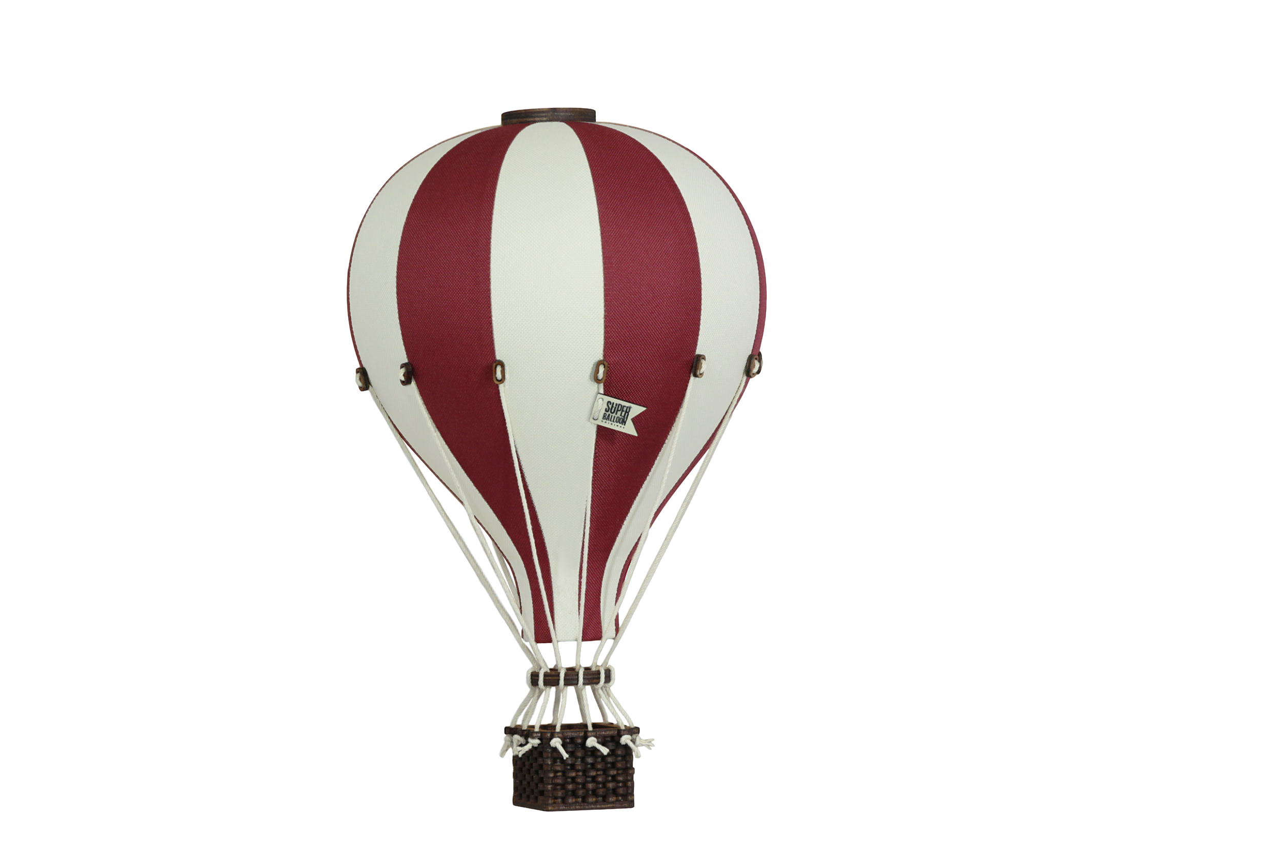 Super Balloon - Luftballong Small vinröd / gräddvit
