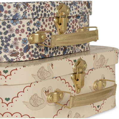 Konges slöjd - 2-pack väskor, Swan/Vivi Fleur - 2