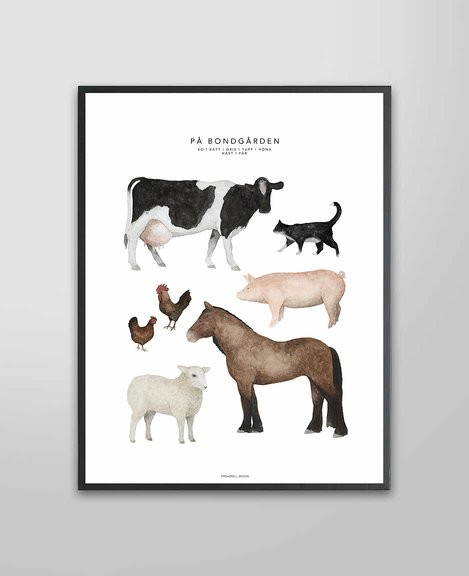Fashionell - Poster, In the Barn 50x70 cm - 2