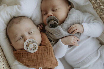 Bibs Napp - 2-pack Napp Boheme, Sage/Cloud 0-6 mån