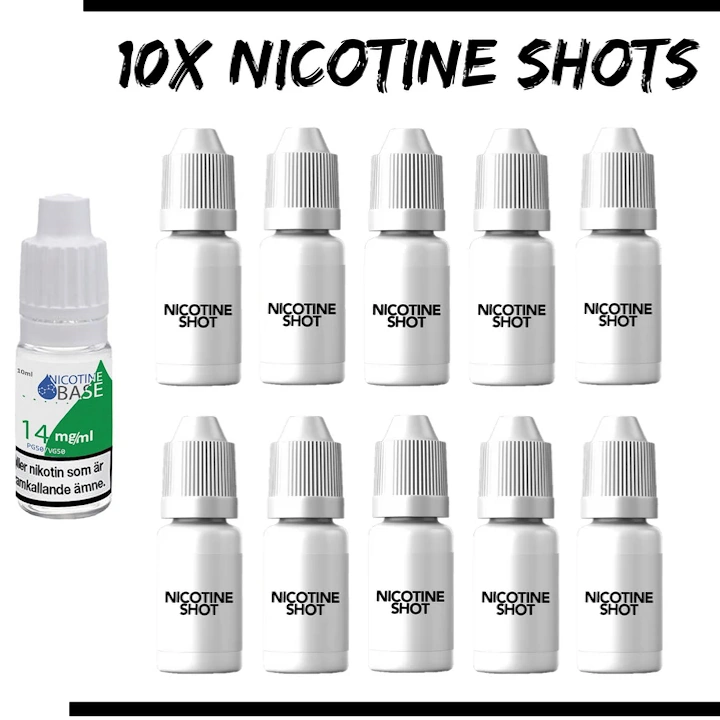 10st Nicotine Base 14mg (billigare i fysisk butik)