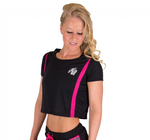 Columbia Crop Top, black/pink