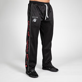 Functional Mesh Pants, black/red