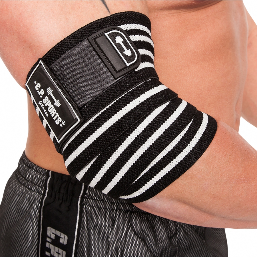 Elbow Wraps Pro, black/white