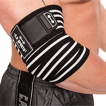 Elbow Wraps Pro, black/white