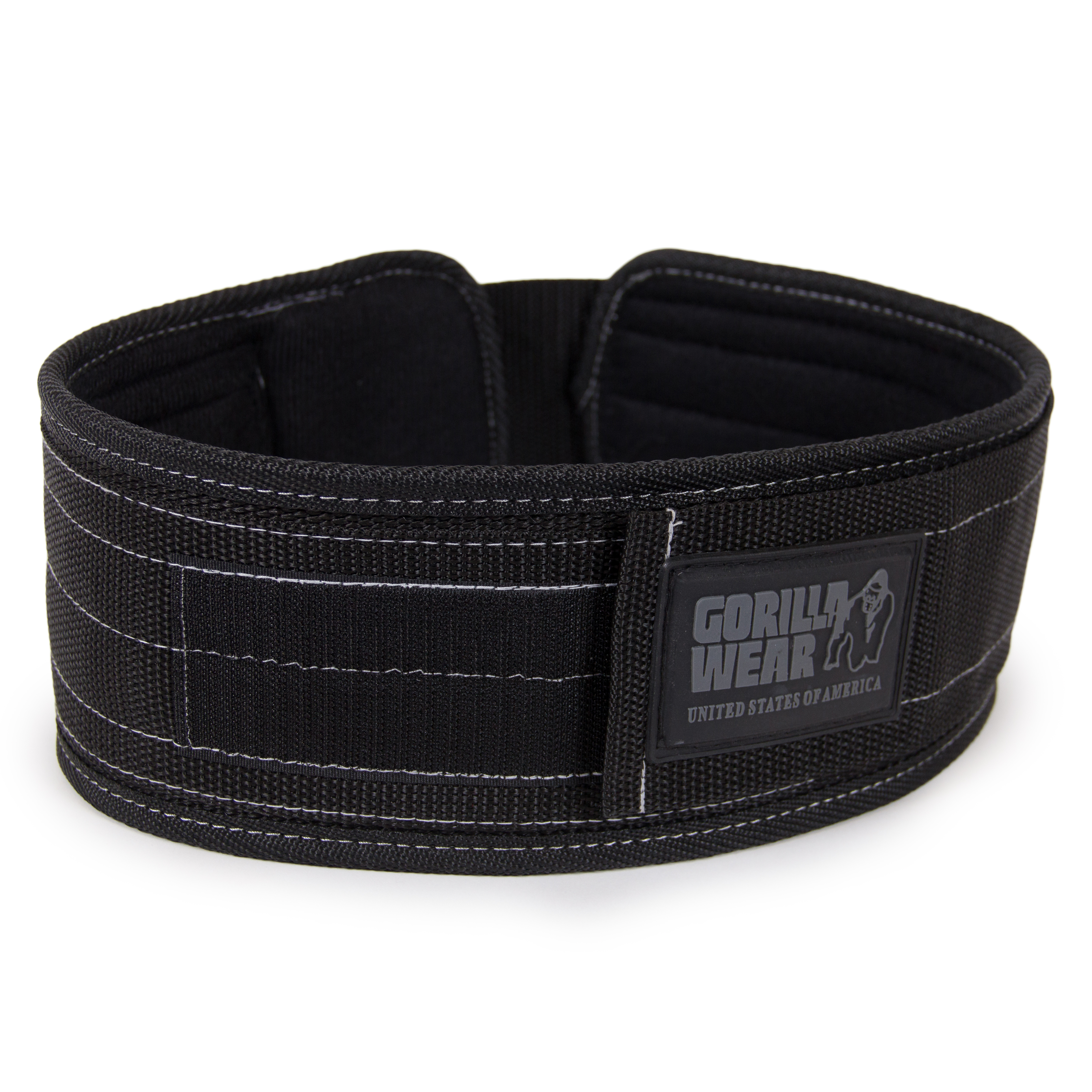4 Inch Nylon Belt, black/grey - 2