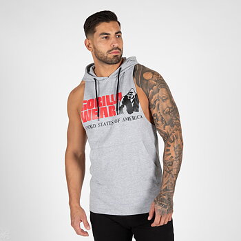Rogers Hooded Tank Top, grey melange