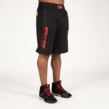 Augustine Old School Shorts, black/red