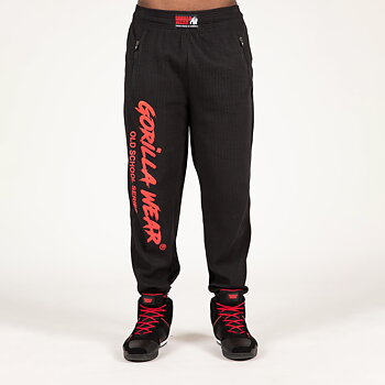 Augustine Old School Pants, black/red